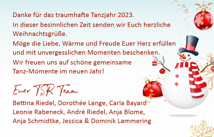 Weihnachtskarte Rückseite